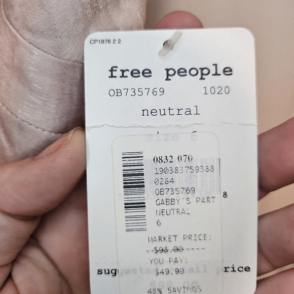 Free People Silky Dress Size 6 - Picture 6 of 9